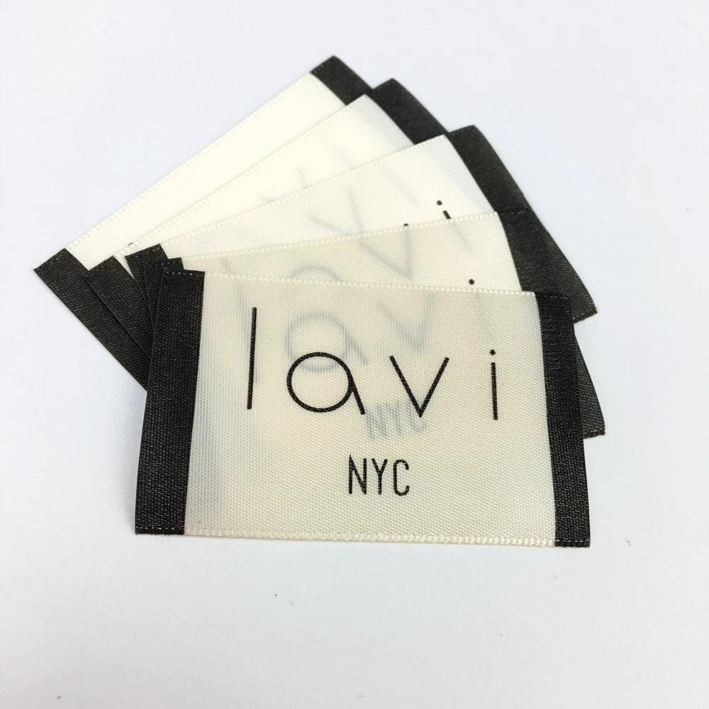 custom Embroidered Fashion design satin garment clothing size woven label for scarf with your logo, Black
custom Embroidered Fashion design satin garment clothing size woven label for scarf with your logo, Black