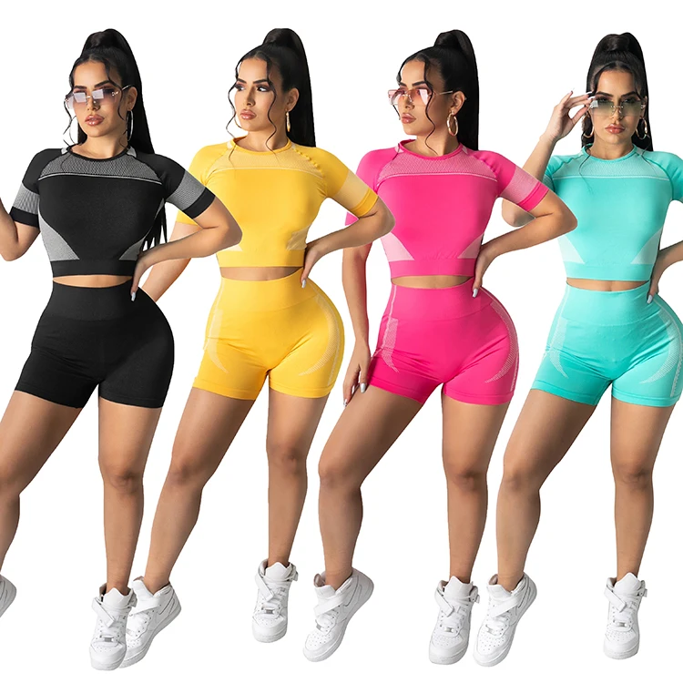 CM2107 Fashion Women Fitness Clothing Casual Two Piece Shorts Set Shorts Summer Yoga Set
CM2107 Fashion Women Fitness Clothing Casual Two Piece Shorts Set Shorts Summer Yoga Set