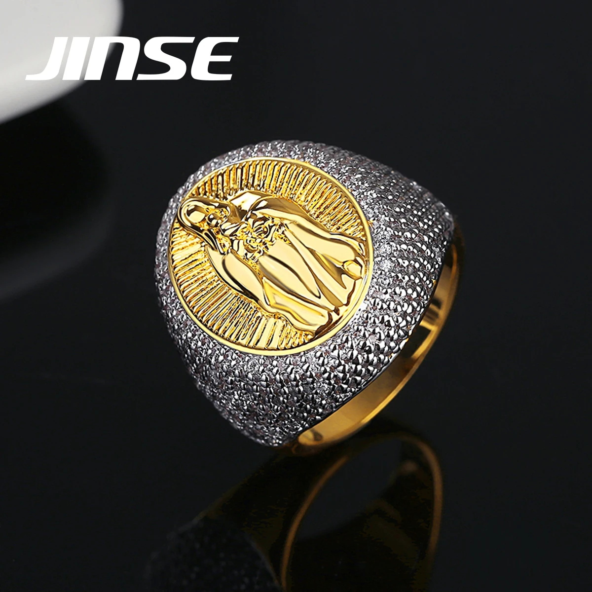 JINSE Men Ring Jewelry Hip-Hop 18k Gold Plated Rings Chinese Immortals with a Baby Wholesale
JINSE Men Ring Jewelry Hip-Hop 18k Gold Plated Rings Chinese Immortals with a Baby Wholesale