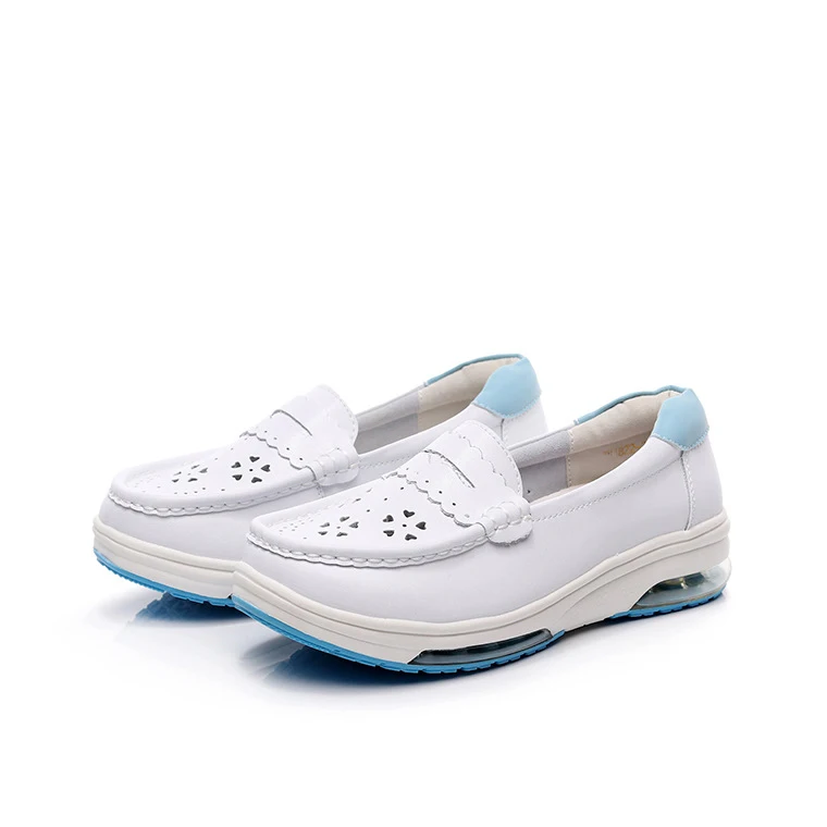 Breathable Hollow Double Air Cushion Nurse White Flat Shoes Medical Shoes for Women
Breathable Hollow Double Air Cushion Nurse White Flat Shoes Medical Shoes for Women