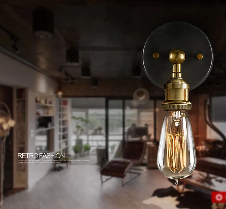 Artdecolite Modern Country Style Brass Wall Lamp E27 Wall light