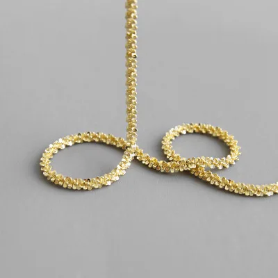 New Arrival 925 Sterling Silver Golden Cauliflower Necklace Silver Gold Plated S925 Chain Necklaces
New Arrival 925 Sterling Silver Golden Cauliflower Necklace Silver Gold Plated S925 Chain Necklaces