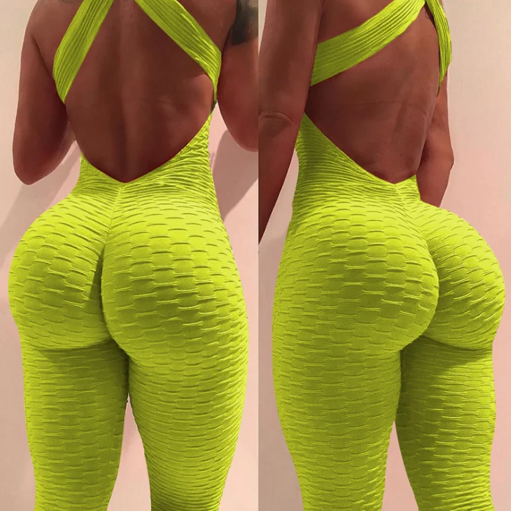 Fashion Sports Yoga Wear Leggings Sling Women's Bodysuit Backless Fitness Jumpsuit High-waisted Seamless Stitching Jumpsuit, Multi color optional
Fashion Sports Yoga Wear Leggings Sling Women's Bodysuit Backless Fitness Jumpsuit High-waisted Seamless Stitching Jumpsuit, Multi color optional