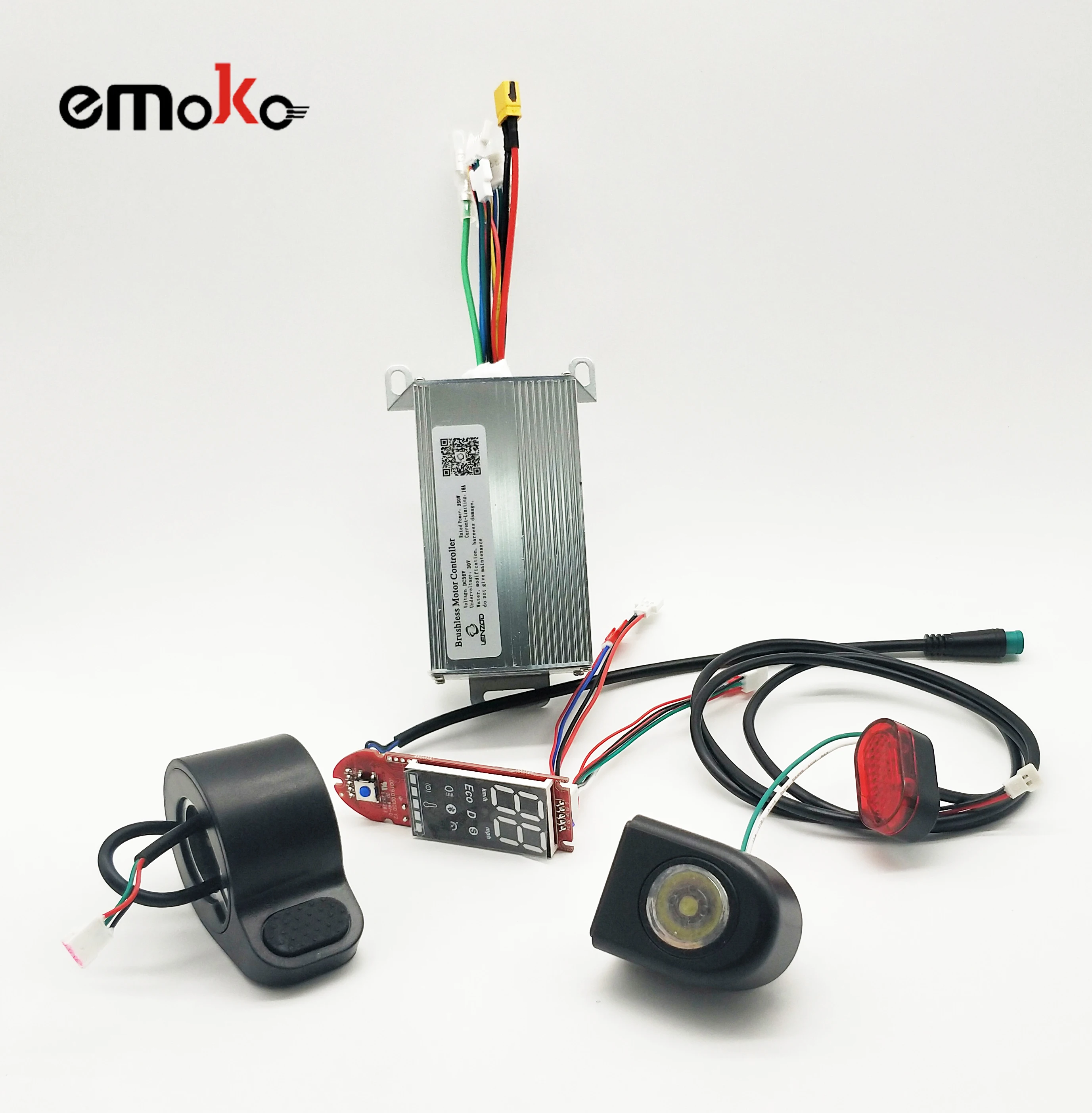 Electric Scooter Spare Parts Sets of Controller with Rear&Front Light Throttle APP Function Display for HT-T4 8.5'' Scooters, Black
Electric Scooter Spare Parts Sets of Controller with Rear&Front Light Throttle APP Function Display for HT-T4 8.5'' Scooters, Black