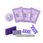 Nail 8 In 1 Pumice Buffer File Sticker Soak Scrub Cream Disposable Bomb Spa Pedicure Kit For Nail Beauty Salon