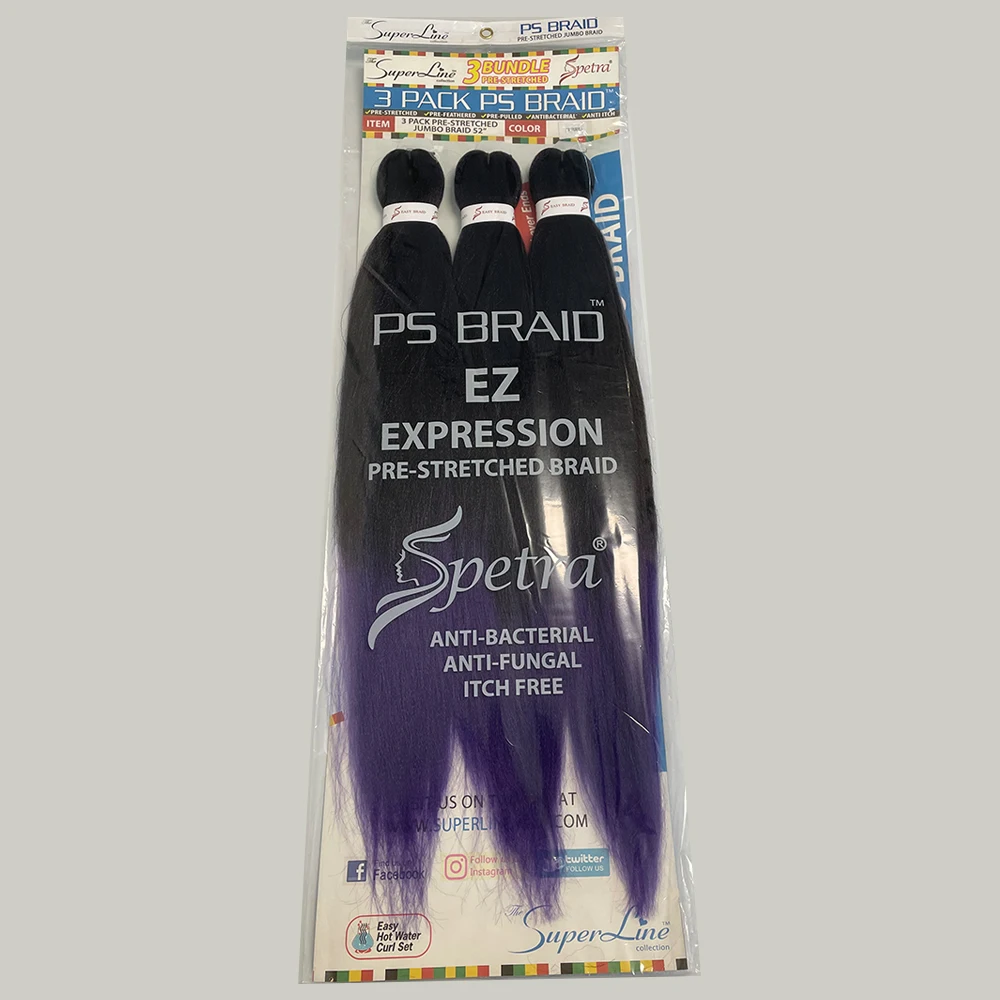 wholesale premium logo packaging antibacterials ombre outres spectra expressions prestreched braiding hair extensions 3 bundles
wholesale premium logo packaging antibacterials ombre outres spectra expressions prestreched braiding hair extensions 3 bundles
