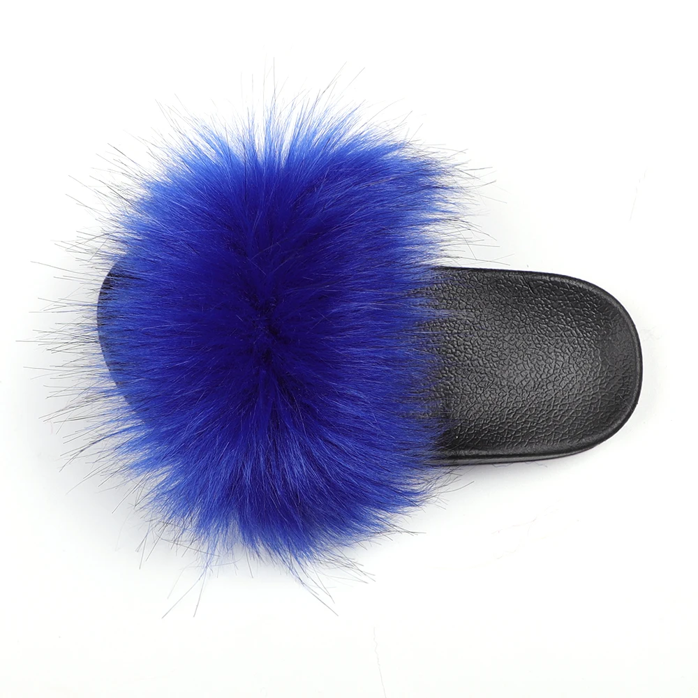 New products faux fox fur lined slippers children wearing slides lovely wool slippers home funny plush slippers, Customized color
New products faux fox fur lined slippers children wearing slides lovely wool slippers home funny plush slippers, Customized color