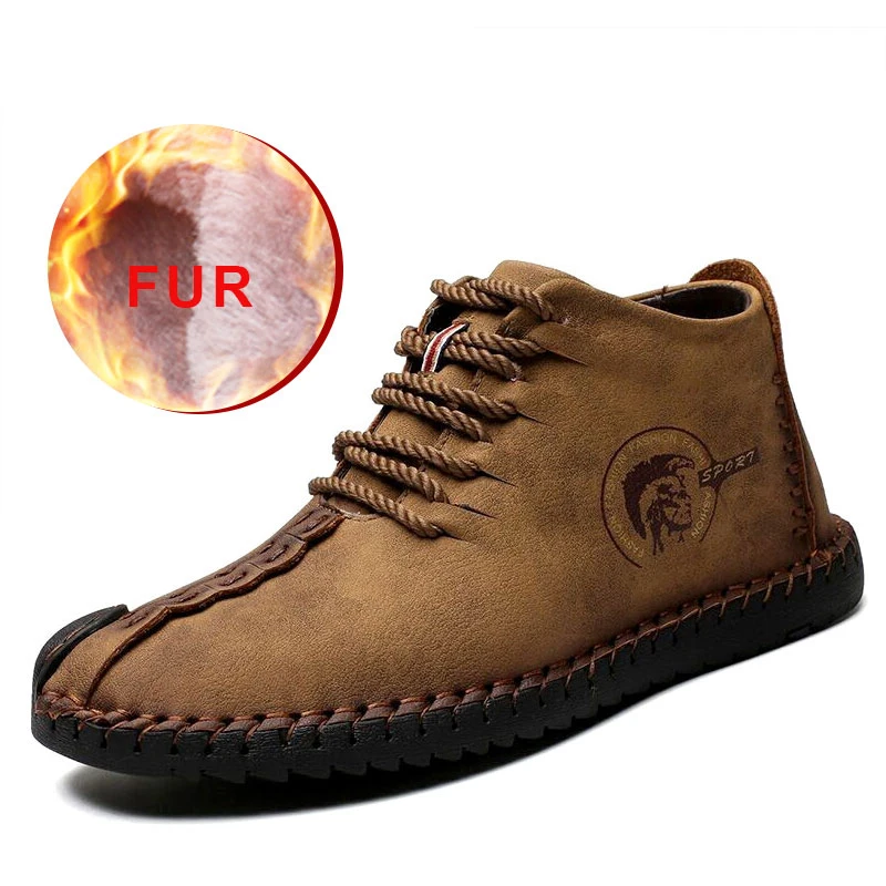 2019 Winter Shoes Men Warm Boots Men Fur High Quality Split Leather Waterproof Ankle Snow Boots Lace-Up Comfortable New Big size
2019 Winter Shoes Men Warm Boots Men Fur High Quality Split Leather Waterproof Ankle Snow Boots Lace-Up Comfortable New Big size