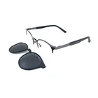 new design high quality optical eyewear frames metal clip on eyeglasses