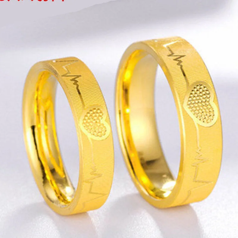 Wholesale Brass Gold-Plated Men's And Women's CNC Computer Carved Closed Ring Bangran Heart-Shaped Couple Ring Direct Supply
Wholesale Brass Gold-Plated Men's And Women's CNC Computer Carved Closed Ring Bangran Heart-Shaped Couple Ring Direct Supply