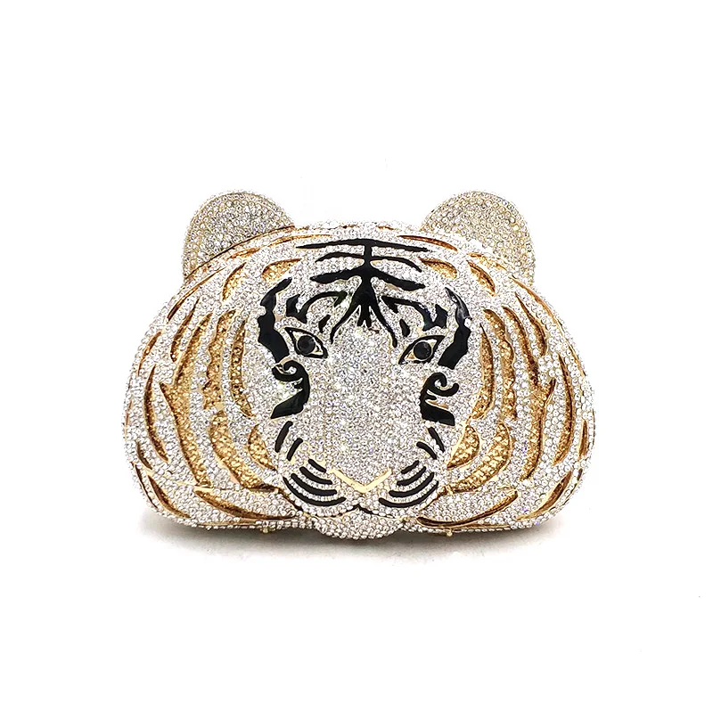 Classical Women evening party clutches bag ladies elegant bridal wedding diamonds hollow out animal funny tiger crystal bag
Classical Women evening party clutches bag ladies elegant bridal wedding diamonds hollow out animal funny tiger crystal bag