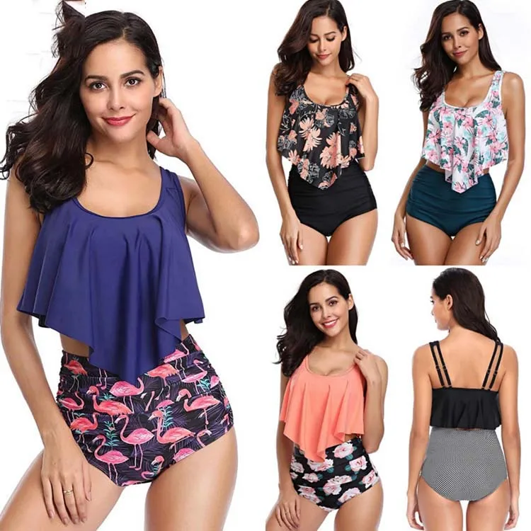 2021 Woman Plus Size Swimwear Black High Waist S-2XL Bikini Big Women Bathing Suits Floral Vintage Female Sexy Bather Swimsuits
2021 Woman Plus Size Swimwear Black High Waist S-2XL Bikini Big Women Bathing Suits Floral Vintage Female Sexy Bather Swimsuits