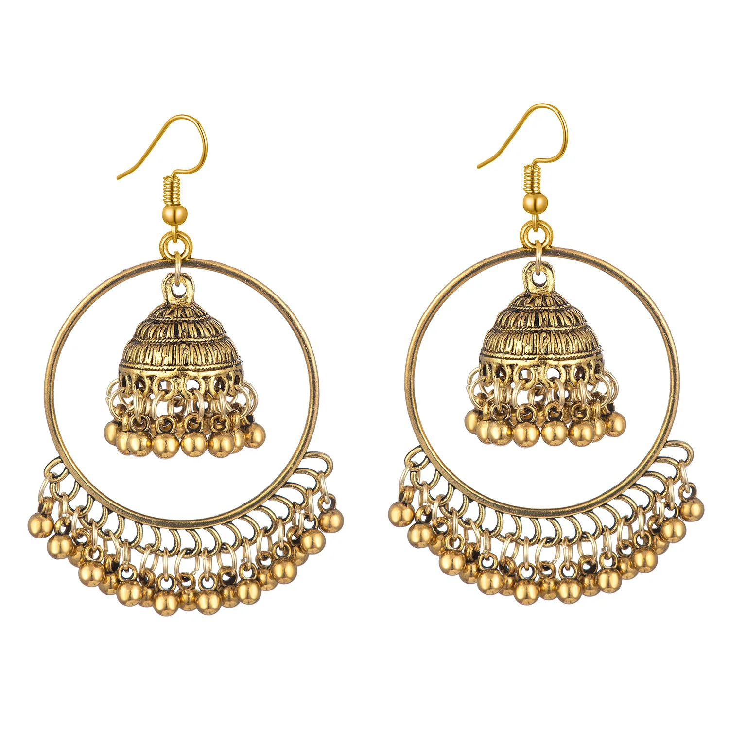 Fashion Jewelry Women Indian Style Gold Jhumka Earrings For Women And Girls Traditional Jewellery
Fashion Jewelry Women Indian Style Gold Jhumka Earrings For Women And Girls Traditional Jewellery