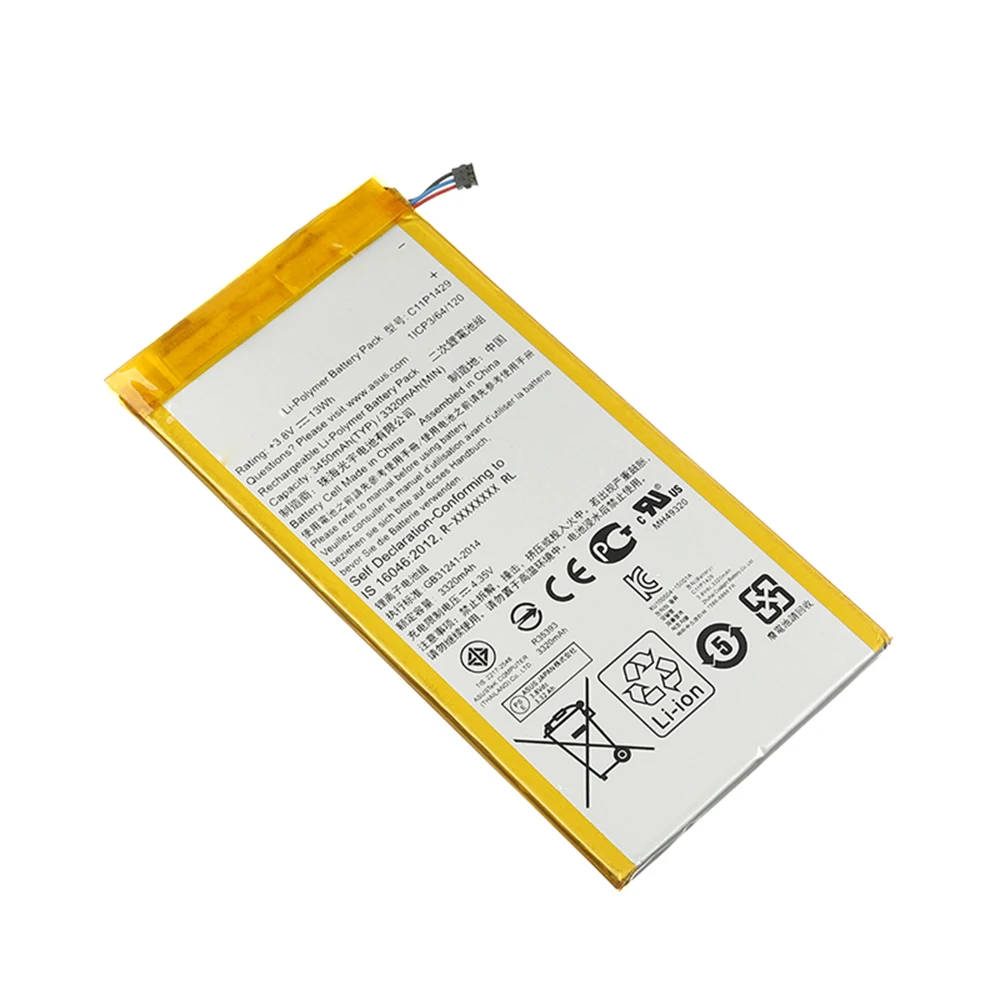 3450mAh Tab battery C11p1429 for ASUS ZenPad ZENPAD C 7.0 c7.0 Z170MG Z710CG Z710C P01Z P01Y Z170C, Black color
3450mAh Tab battery C11p1429 for ASUS ZenPad ZENPAD C 7.0 c7.0 Z170MG Z710CG Z710C P01Z P01Y Z170C, Black color