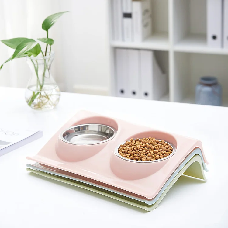 Fashion Premium Stainless Steel Tilted Design Double Pet Bowls With No-Spill Resin Station Food Water Feeder For Cat Dog, Pink,blue,green
Fashion Premium Stainless Steel Tilted Design Double Pet Bowls With No-Spill Resin Station Food Water Feeder For Cat Dog, Pink,blue,green