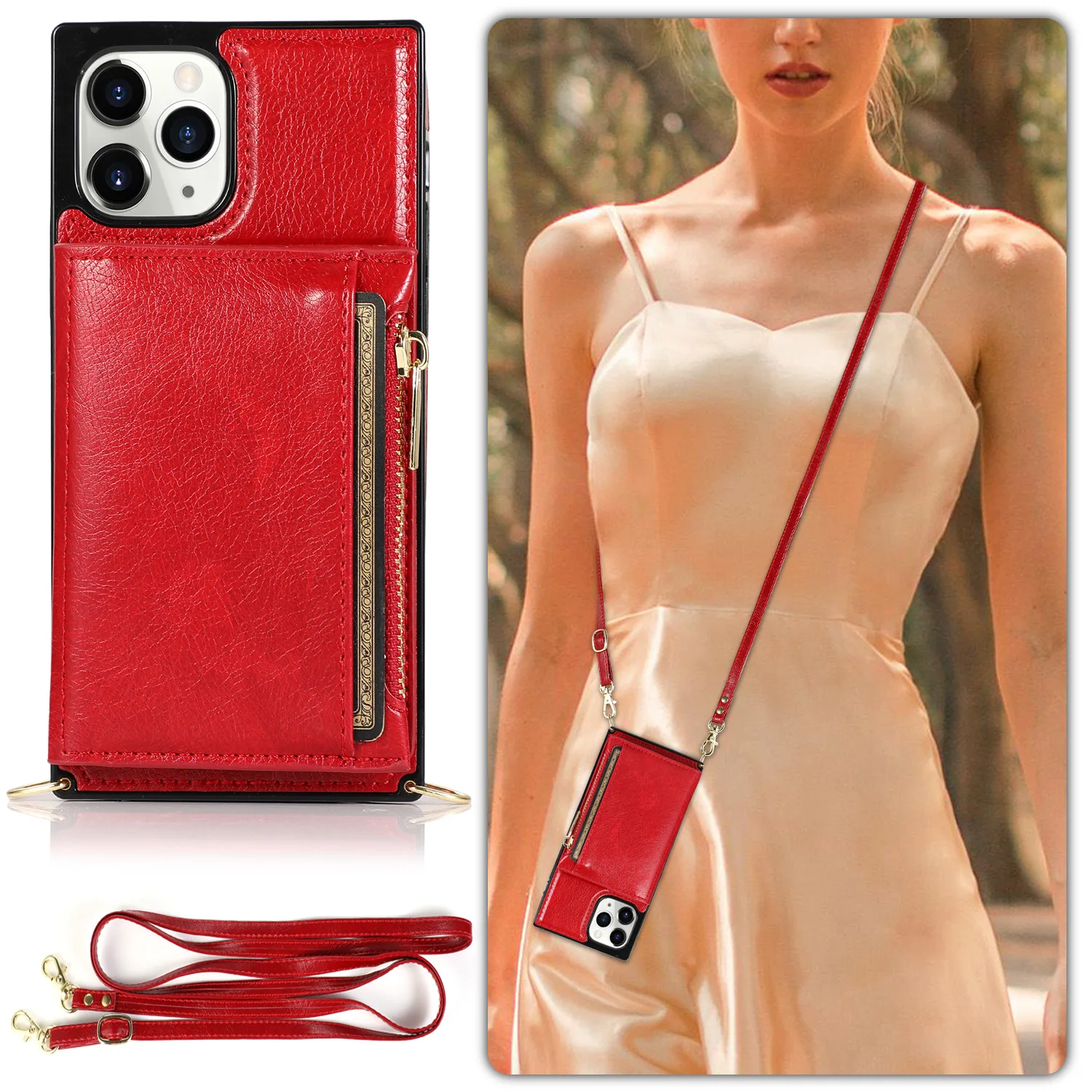 Card Slot Holder Wallet Leather PU Strap Crossbody Necklace Phone Case With Strap For Iphone 12 11 Pro Max X Xr Xs Max 6 7 8, Multi
Card Slot Holder Wallet Leather PU Strap Crossbody Necklace Phone Case With Strap For Iphone 12 11 Pro Max X Xr Xs Max 6 7 8, Multi