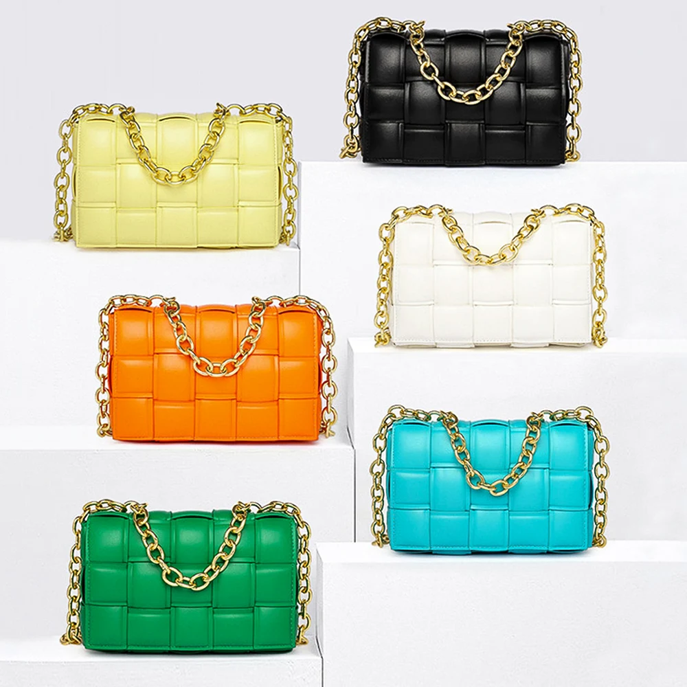 2022 Trending Designer Brand New Chain Messenger Bag Woven Plaid Pillow Bag Leather Women Hand Bags Purses and Handbags, 13 colors
2022 Trending Designer Brand New Chain Messenger Bag Woven Plaid Pillow Bag Leather Women Hand Bags Purses and Handbags, 13 colors