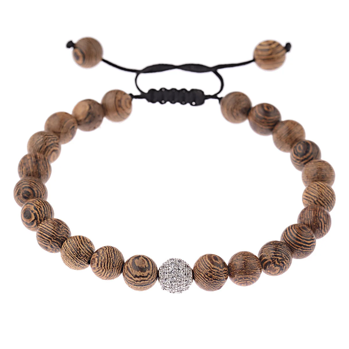 Ethnic Tibetan Buddhist Mala Buddha Wood Beads Bracelet Adjustable Yoga Cubic Zirconia Ball Wooden Bracelet
Ethnic Tibetan Buddhist Mala Buddha Wood Beads Bracelet Adjustable Yoga Cubic Zirconia Ball Wooden Bracelet