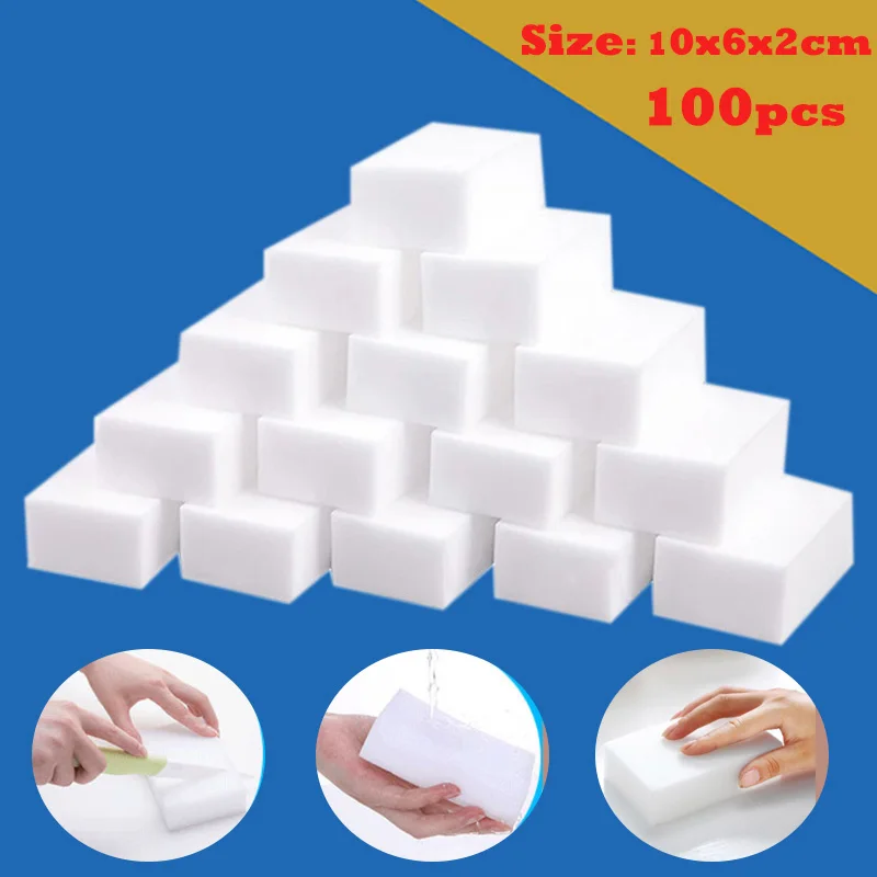 100 pcs/pack Melamine Sponge Magic Sponge Cleaning Sponge for Kitchen Office Bathroom, White
100 pcs/pack Melamine Sponge Magic Sponge Cleaning Sponge for Kitchen Office Bathroom, White