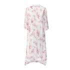 New Fashion Loose Print Chinese Style Cheongsam Dress Summer Women's Clothing