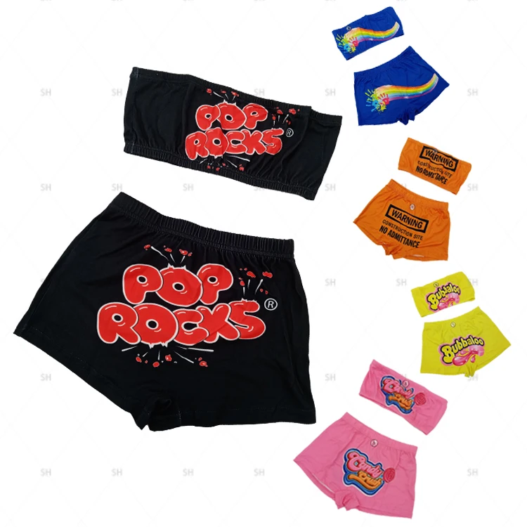Wholesale Women Summer Cute Tube Top Shorts Sleep Wear Onesie Two Piece Onesie, Customized color
Wholesale Women Summer Cute Tube Top Shorts Sleep Wear Onesie Two Piece Onesie, Customized color
