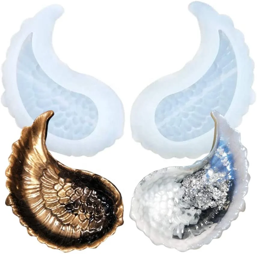 Silicone Resin Molds Wings Angel Wing Shaped Mold Wings Epoxy Resin Casting Mold for Making Jewelry Dishes Tray Storage Box, Transparent white
Silicone Resin Molds Wings Angel Wing Shaped Mold Wings Epoxy Resin Casting Mold for Making Jewelry Dishes Tray Storage Box, Transparent white