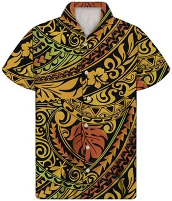 Comfortable Oversized Shirt Short Men's Top Sleeve Polynesian Tribal Hawaii Floral Printed Shirt Summer Button Up Custom T-shirt
Comfortable Oversized Shirt Short Men's Top Sleeve Polynesian Tribal Hawaii Floral Printed Shirt Summer Button Up Custom T-shirt