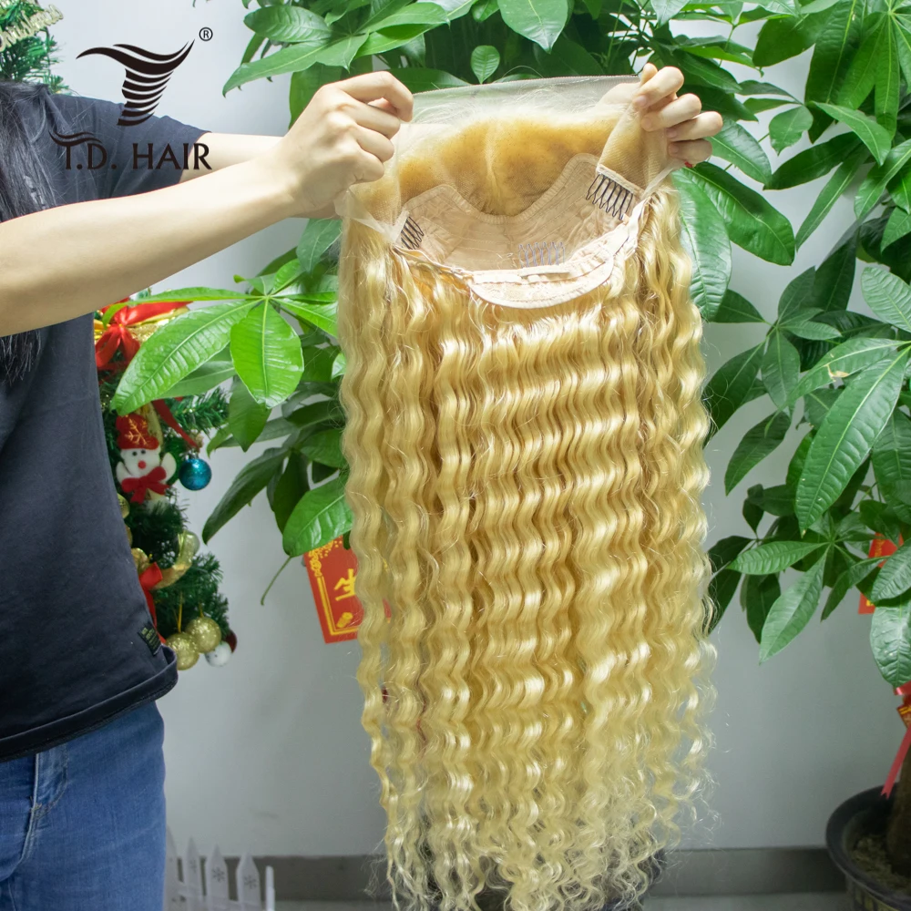 Wholesale Full Cuticle Aligned Virgin Human Hair Lace Frontal 613 Deep Wavy Wig For Black Women
Wholesale Full Cuticle Aligned Virgin Human Hair Lace Frontal 613 Deep Wavy Wig For Black Women