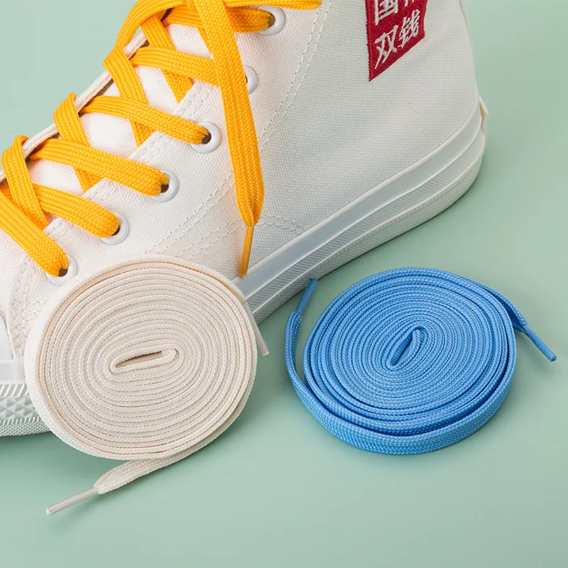 Wholesale fashion good quality flat shoe lace 8 mm wide 0.5-2.2m length , wholesale 57 colors custom flat shoelaces
Wholesale fashion good quality flat shoe lace 8 mm wide 0.5-2.2m length , wholesale 57 colors custom flat shoelaces