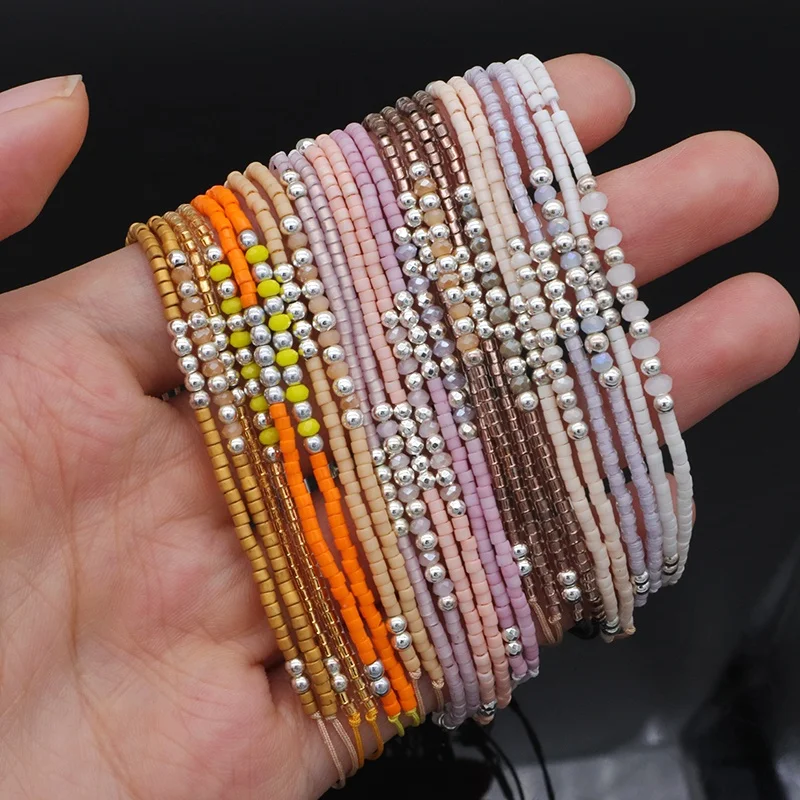 Miyuki Vintage Beads Double laminar beaded bracelet Fashion Ladies Multi Color Handmade Miyuki beads bracelet jewelry
Miyuki Vintage Beads Double laminar beaded bracelet Fashion Ladies Multi Color Handmade Miyuki beads bracelet jewelry