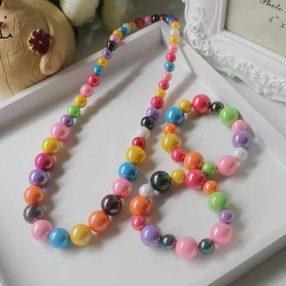 Kawaii Fancy Beads Necklace Jewelry Round Acrylic Beaded Link Chain Necklace Ornaments Handmade For Girls, Multi
Kawaii Fancy Beads Necklace Jewelry Round Acrylic Beaded Link Chain Necklace Ornaments Handmade For Girls, Multi