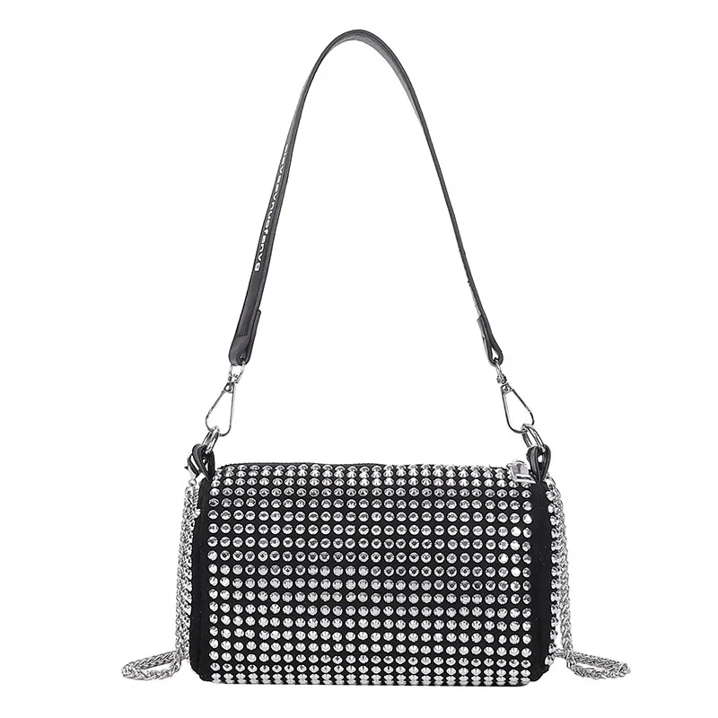 wholesale New design trendy fashion metal chain rhinestone purses and handbags for women, Customizable
wholesale New design trendy fashion metal chain rhinestone purses and handbags for women, Customizable
