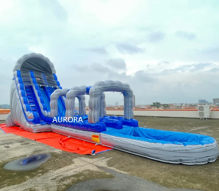 Top quality Newly 0.55 mm PVCdouble lane water slides with big pool for fun, Customized
Top quality Newly 0.55 mm PVCdouble lane water slides with big pool for fun, Customized