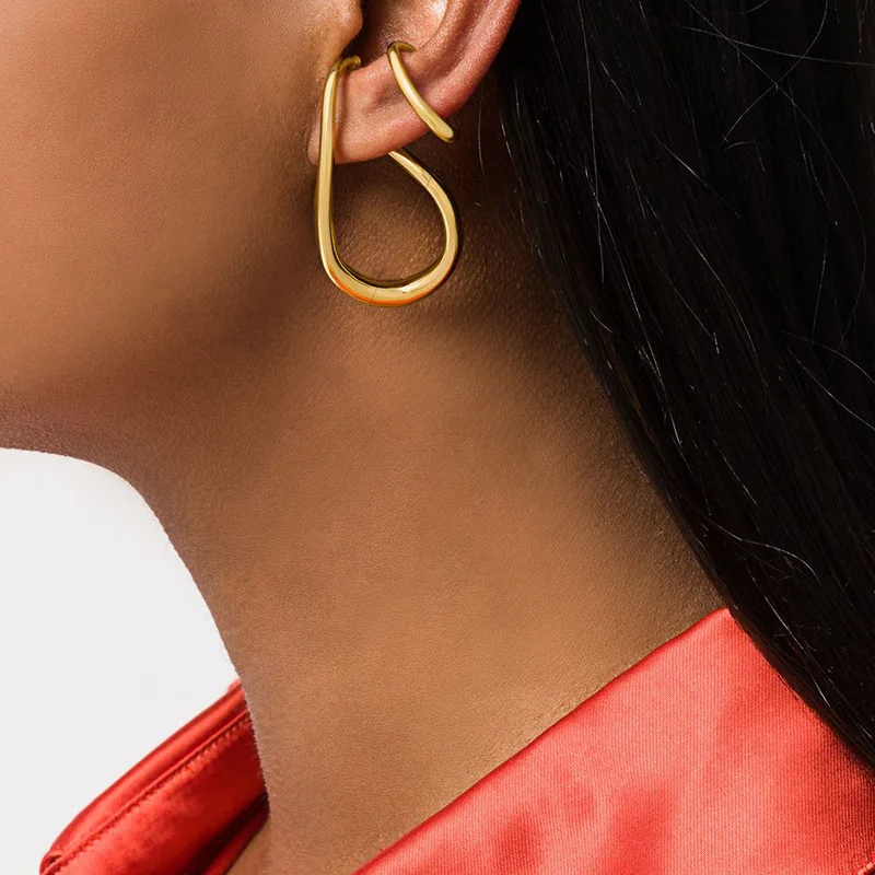 New arrvial irregular alloy exaggerating double line twist Hip-hop style cool ear clip trendy earrings, As pic
New arrvial irregular alloy exaggerating double line twist Hip-hop style cool ear clip trendy earrings, As pic