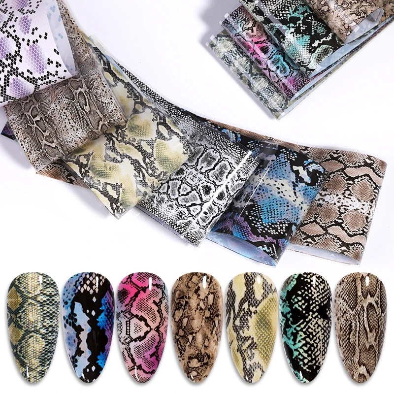 Mixed 10 Sheets Snakeskin Serpentine Design Laser Nail Art Transfer Foil Sticker Decals Polish Gel DIY Decoration Accessories
Mixed 10 Sheets Snakeskin Serpentine Design Laser Nail Art Transfer Foil Sticker Decals Polish Gel DIY Decoration Accessories