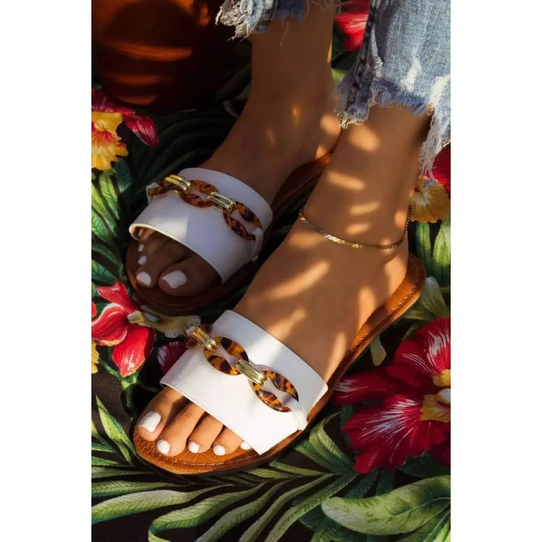 New design Tortoiseshell women sandals lady Popular flat slippers outdoor Beach casual slides, Black/white/clear
New design Tortoiseshell women sandals lady Popular flat slippers outdoor Beach casual slides, Black/white/clear