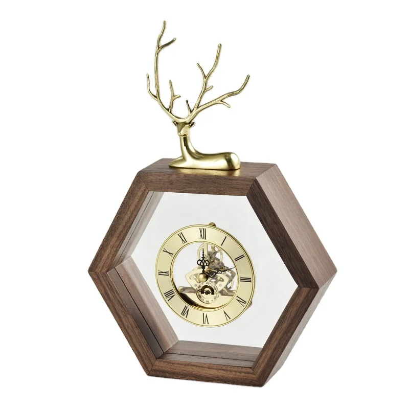 Black Walnut Wood with Fine Copper Desk Table Decoration Clock Battery Style Quartz Clock High Quality Slient Movement
Black Walnut Wood with Fine Copper Desk Table Decoration Clock Battery Style Quartz Clock High Quality Slient Movement
