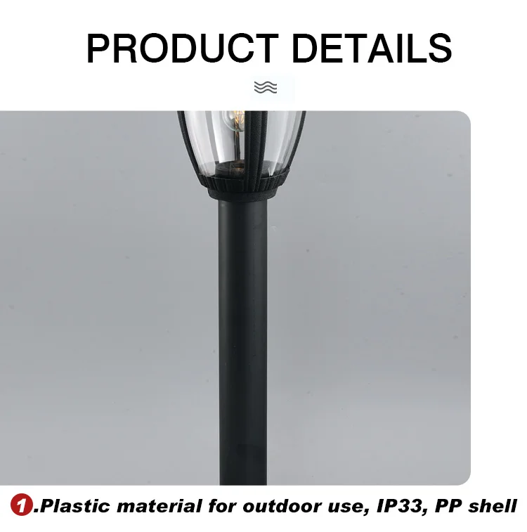 New Design Outdoor Lighting Decorative IP54 Garden Pillar Lights