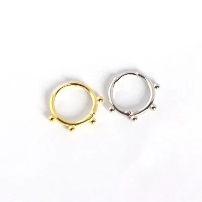 Minimalist Round Beads 925 Sterling Silver Earring Circle Women Hoop Earring Jewelry, As picture
Minimalist Round Beads 925 Sterling Silver Earring Circle Women Hoop Earring Jewelry, As picture