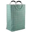 Metal Large Laundry Basket Sorter With Handles Durable Metal Thick Padded Comfortable In Hands Collapsible Folding