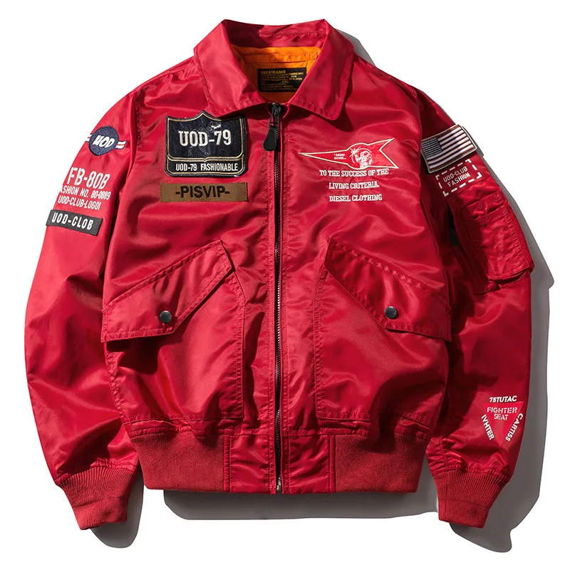 Autumn Men's Air Force Thin and large size loose jackets men's super bomber varsity baseball jacket
Autumn Men's Air Force Thin and large size loose jackets men's super bomber varsity baseball jacket