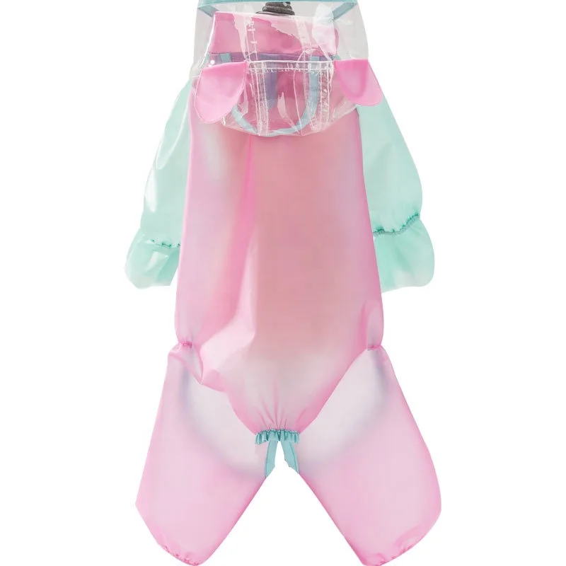 Wholesale new style waterproof pet dog raincoat fashion transparent dog clothes dog raincoat with hood vestido punk, Customized
Wholesale new style waterproof pet dog raincoat fashion transparent dog clothes dog raincoat with hood vestido punk, Customized