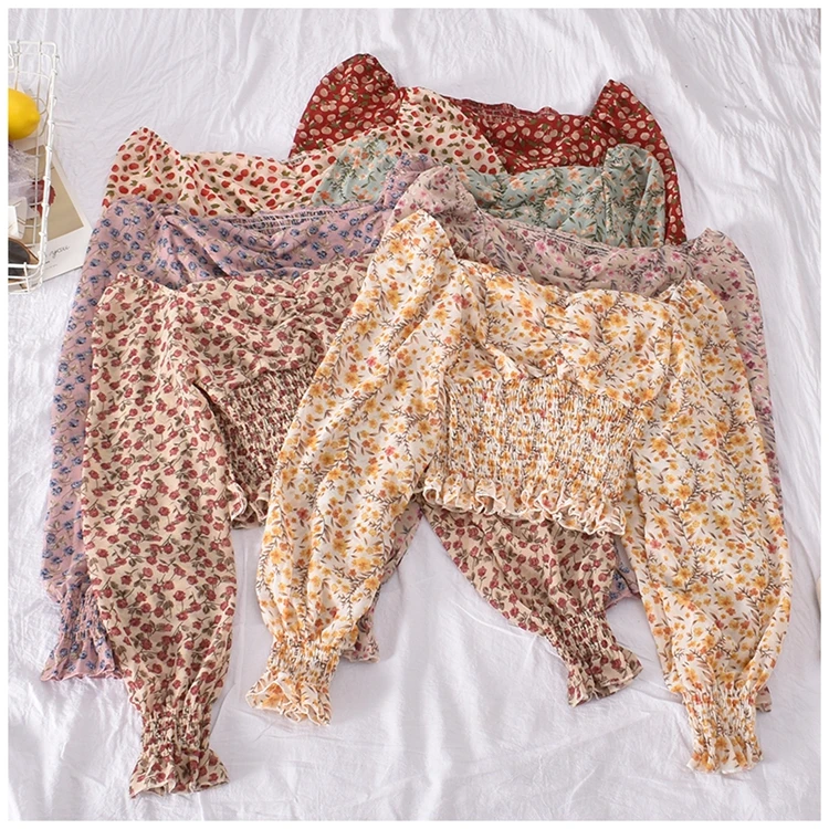 Coldker 2021 Summer ruffle floral print chic shirts ladies' blouses women elegant square collar elastic chiffon long sleeve, Picture color
Coldker 2021 Summer ruffle floral print chic shirts ladies' blouses women elegant square collar elastic chiffon long sleeve, Picture color