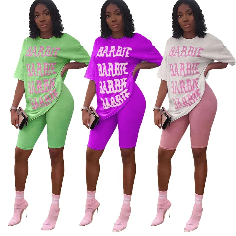 2021 New Arrivals Summer Letter Printting Women Outfit 2 Piece Two Piece Biker Short Sets, As pictures
2021 New Arrivals Summer Letter Printting Women Outfit 2 Piece Two Piece Biker Short Sets, As pictures
