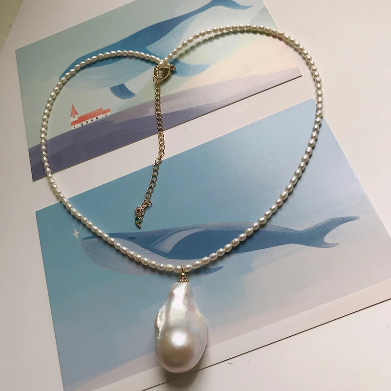 Aimgal Jewelry Retro custom baroque pearl special-shaped large pearl necklace natural small pearl necklace for women
Aimgal Jewelry Retro custom baroque pearl special-shaped large pearl necklace natural small pearl necklace for women