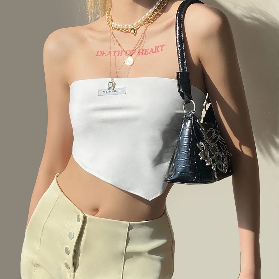 Nibber K21B00469 Sexy Strapless Crop Top Women Solid Sleeveless Backless Basic Female Tank Top Ropa Factory Wholesale Customized, Black/white
Nibber K21B00469 Sexy Strapless Crop Top Women Solid Sleeveless Backless Basic Female Tank Top Ropa Factory Wholesale Customized, Black/white