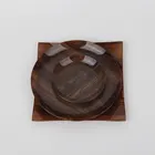 Glass Set Glass Plate Set Decorative Rectangle Marble-Like Glass Plate Set