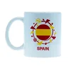 EK 2020 Spanish national team colors porcelain ceramic mug with football
