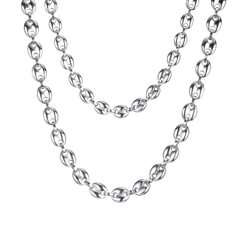 Ruigang Stainless Steel Coffee Beans Link Chain Necklace For Men Fashion Hip hop Jewelry, Silver/gold/rose gold
Ruigang Stainless Steel Coffee Beans Link Chain Necklace For Men Fashion Hip hop Jewelry, Silver/gold/rose gold