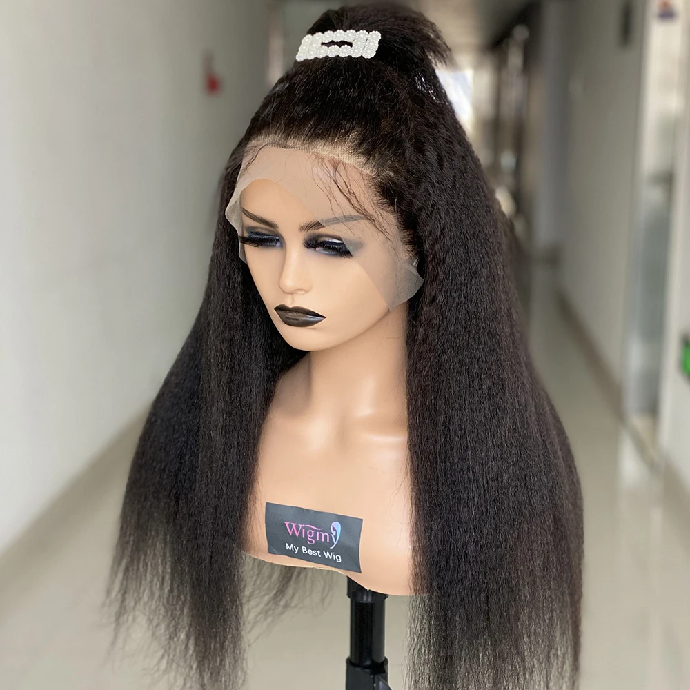 13x4 Peruvian Kinky Straight Lace Frontal Wig Human Hair For Black Women Pre Plucked Yaki Lace Front Wigs
13x4 Peruvian Kinky Straight Lace Frontal Wig Human Hair For Black Women Pre Plucked Yaki Lace Front Wigs